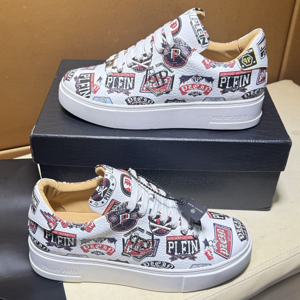 Philipp Plein Lo-Top "Hexagon" Patches