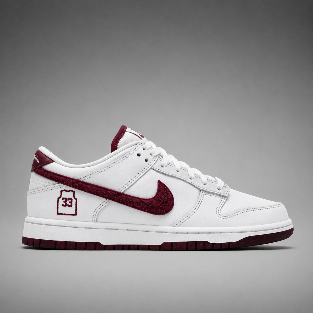 Dunk Low Pro SB - Edizione Speciale White & Burgundy