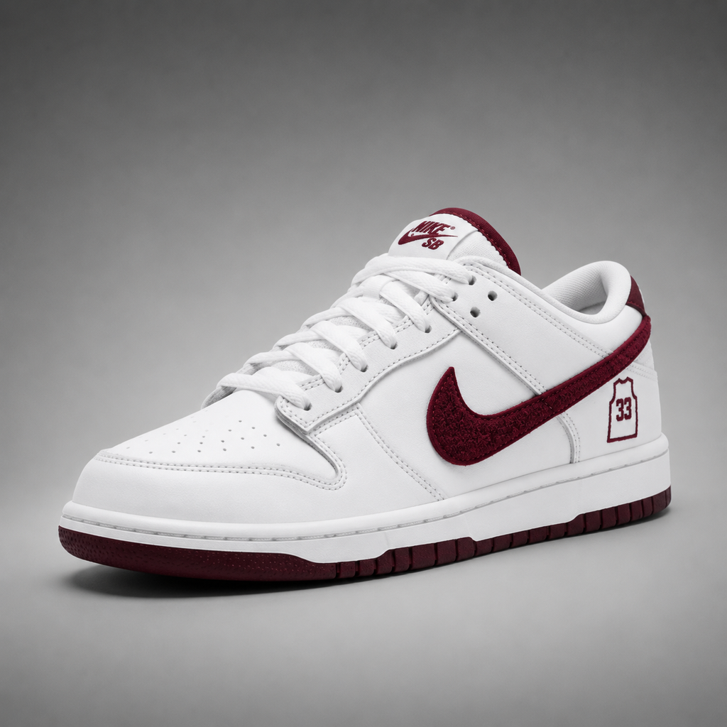 Dunk Low Pro SB - Edizione Speciale White & Burgundy