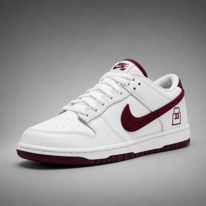 Dunk Low Pro SB - Edizione Speciale White & Burgundy