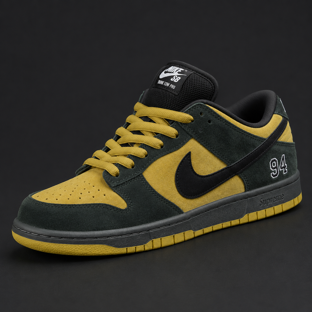 Dunk Low Pro SB - Edizione Speciale Mustard & Dark Green "94"