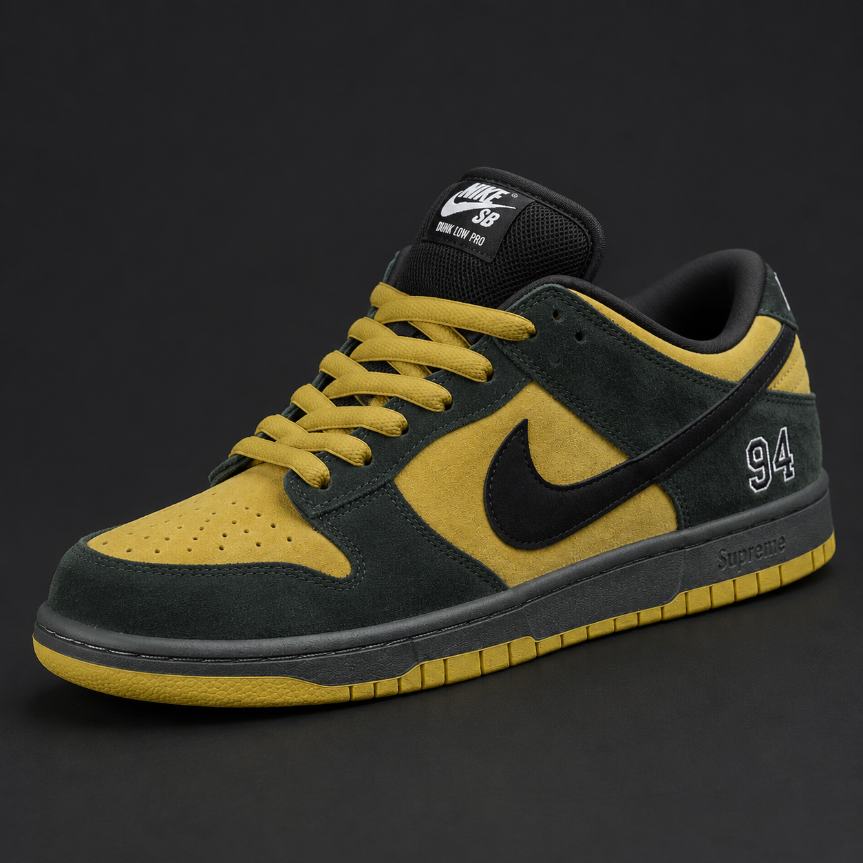 Dunk Low Pro SB - Edizione Speciale Mustard & Dark Green "94"