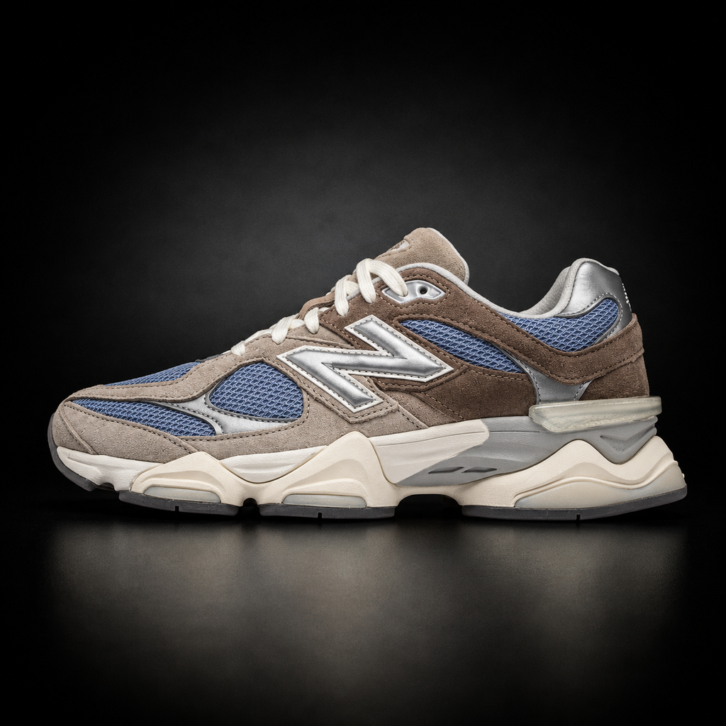 New Balance 9060 - Edizione Speciale Taupe, Blue & Silver