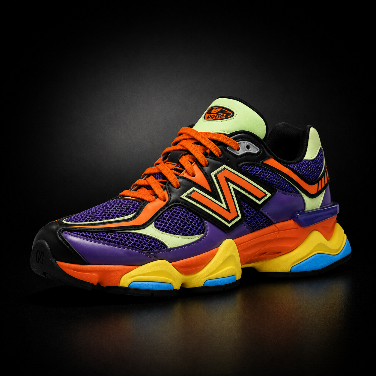 New Balance 9060 - Edizione Speciale Multi-Color Neon & Purple