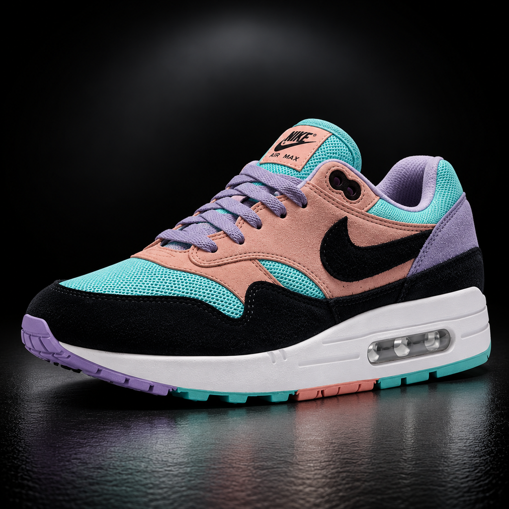 Nike Air Max 1 - Edizione Multicolore Pastel (Turquoise, Peach & Purple)