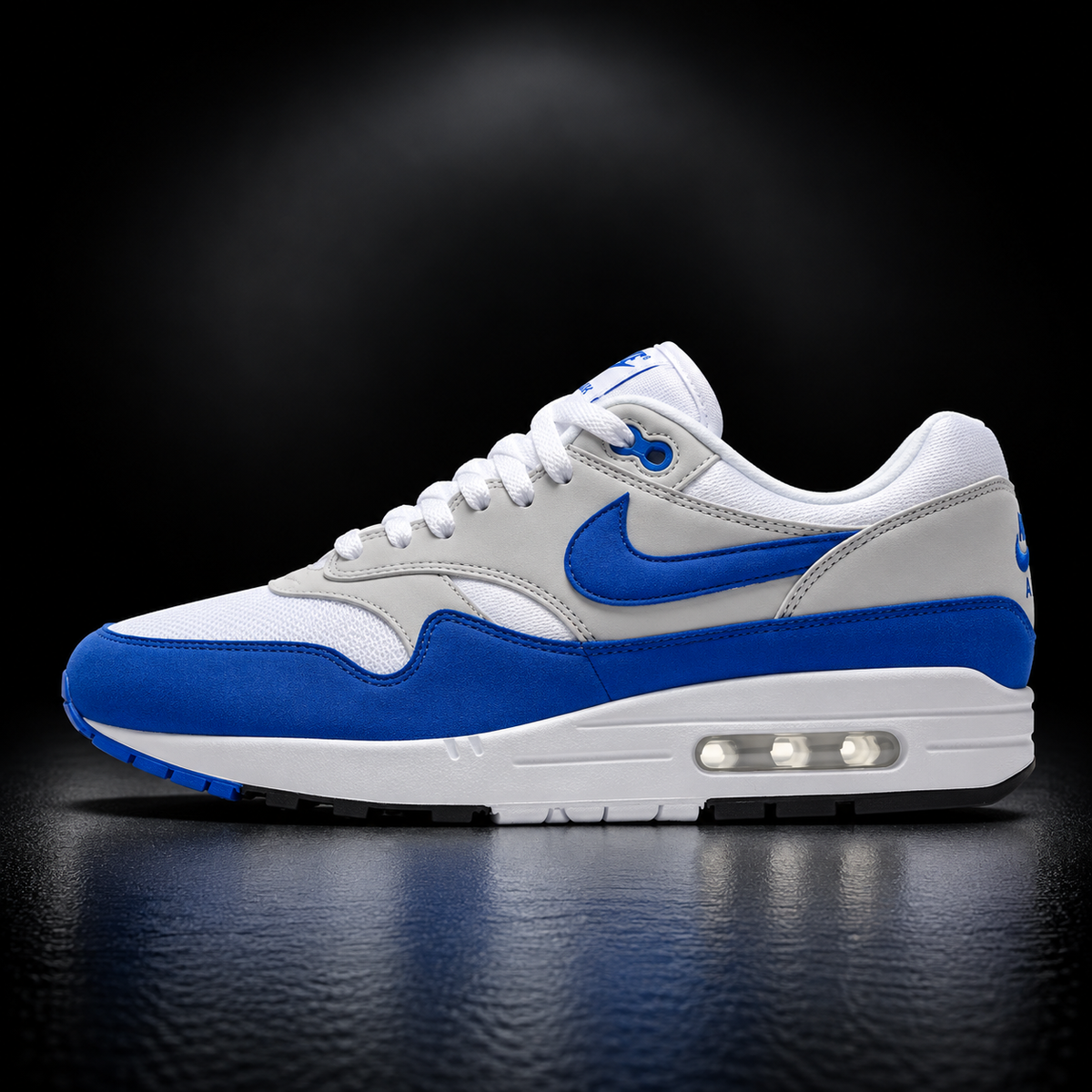 Nike Air Max 1 - Edizione Iconica White & Game Royal