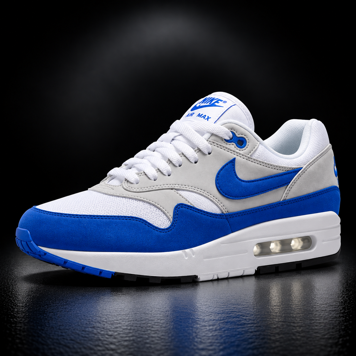 Nike Air Max 1 - Edizione Iconica White & Game Royal