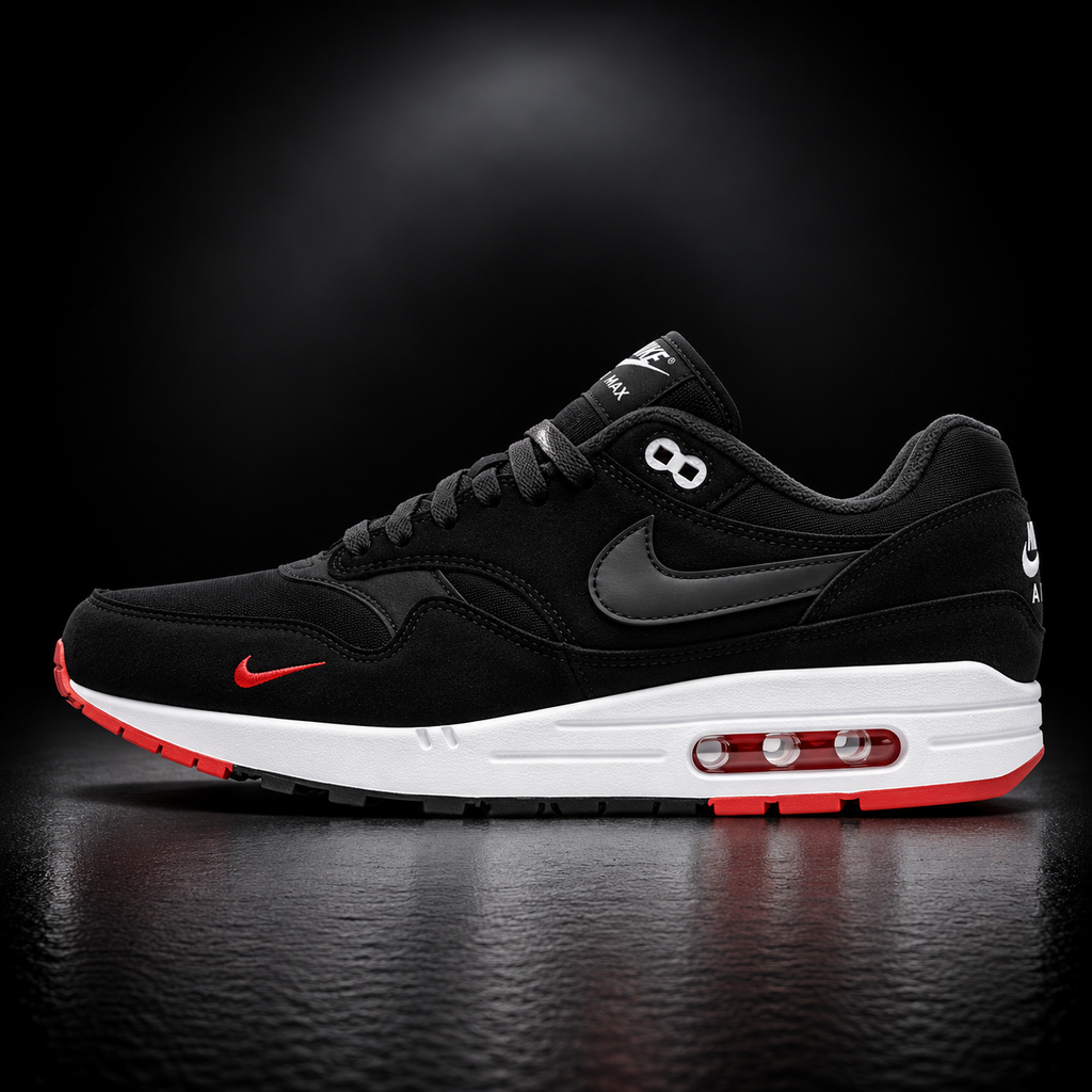 Nike Air Max 1 - Edizione Speciale Black, White & Red Accent