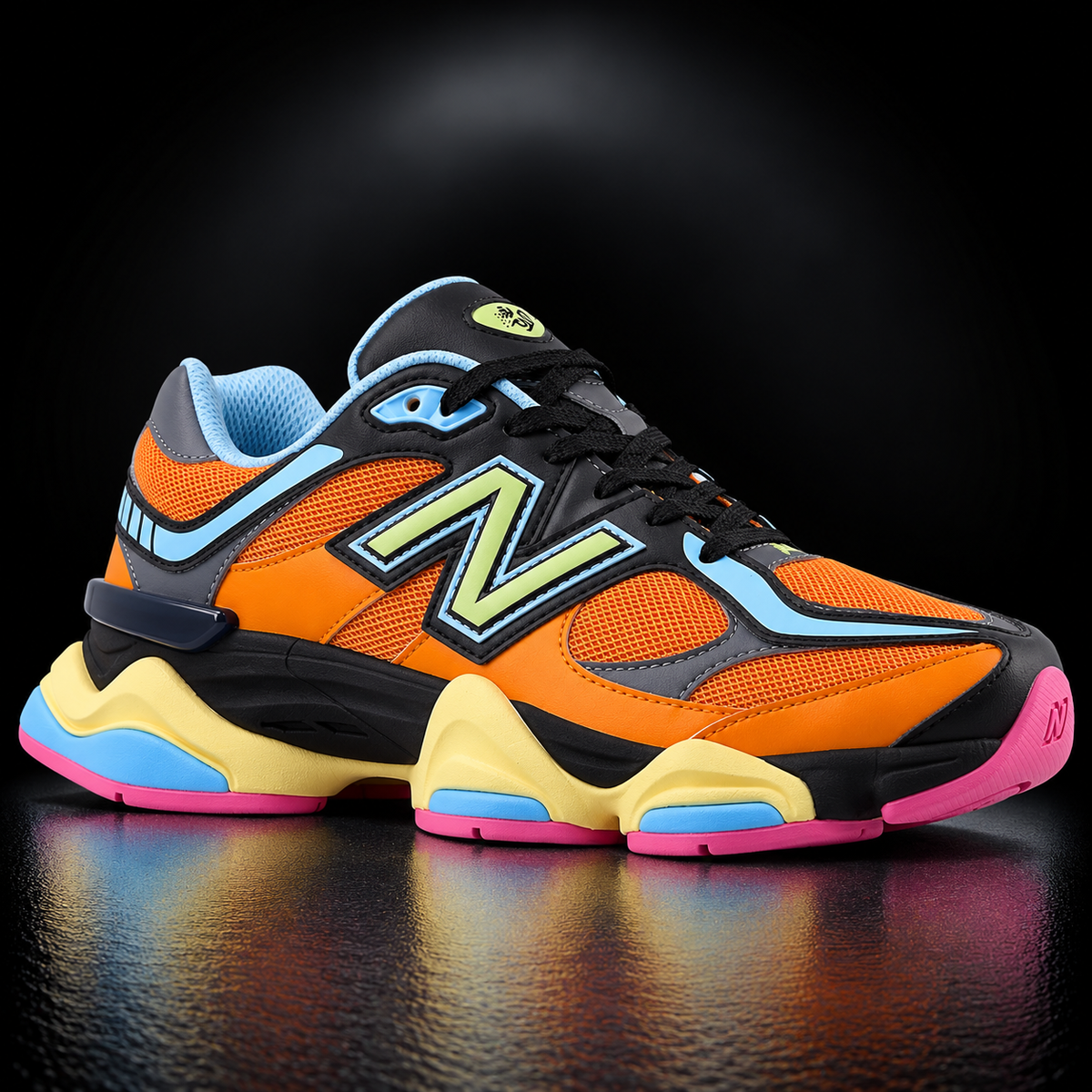 New Balance 9060 - Edizione Speciale Multi-Color Neon (Orange, Black & Pastels)