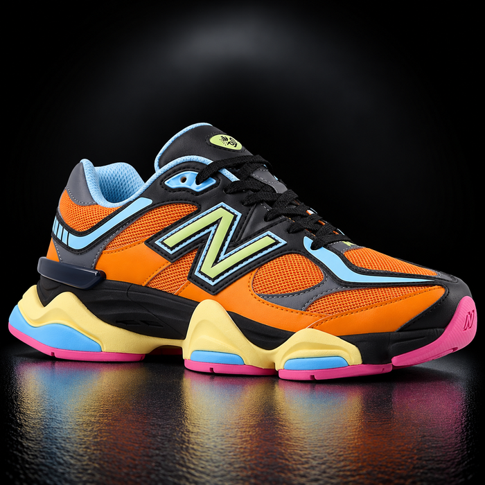 New Balance 9060 - Edizione Speciale Multi-Color Neon (Orange, Black & Pastels)