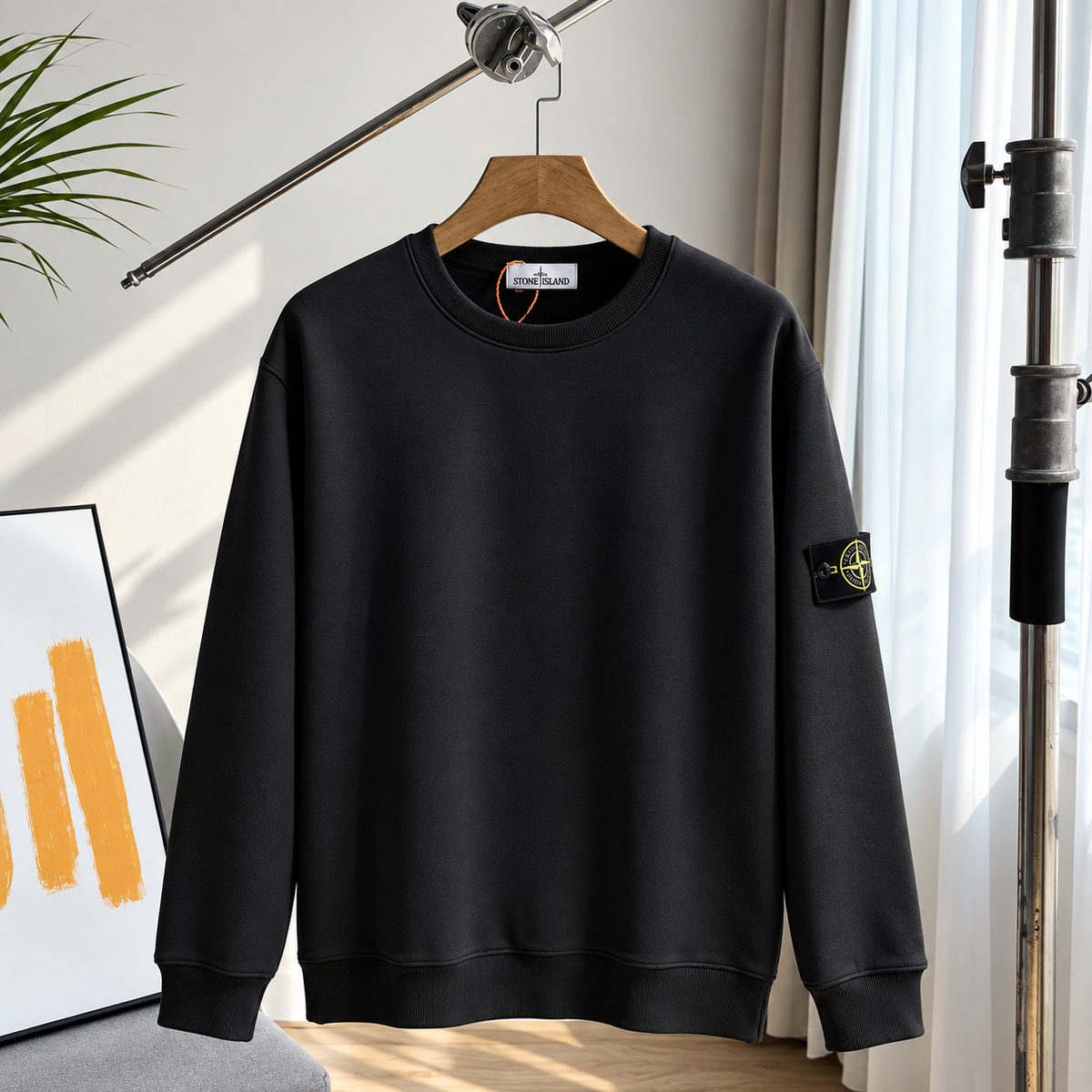 Stone Island – Felpa Essential in Cotone