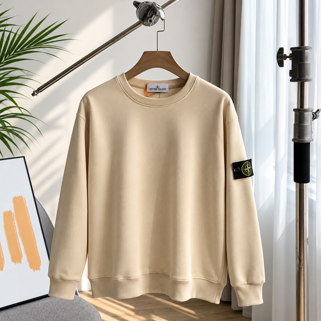 Stone Island – Felpa Essential in Cotone