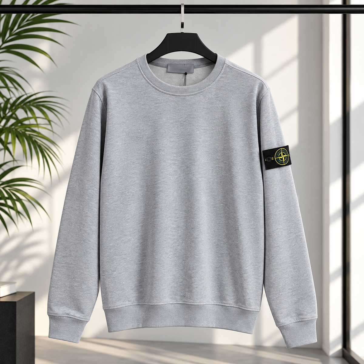Stone Island – Felpa Essential in Cotone