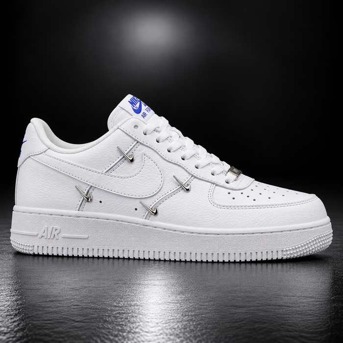 Air Force 1 White Metallic Swoosh