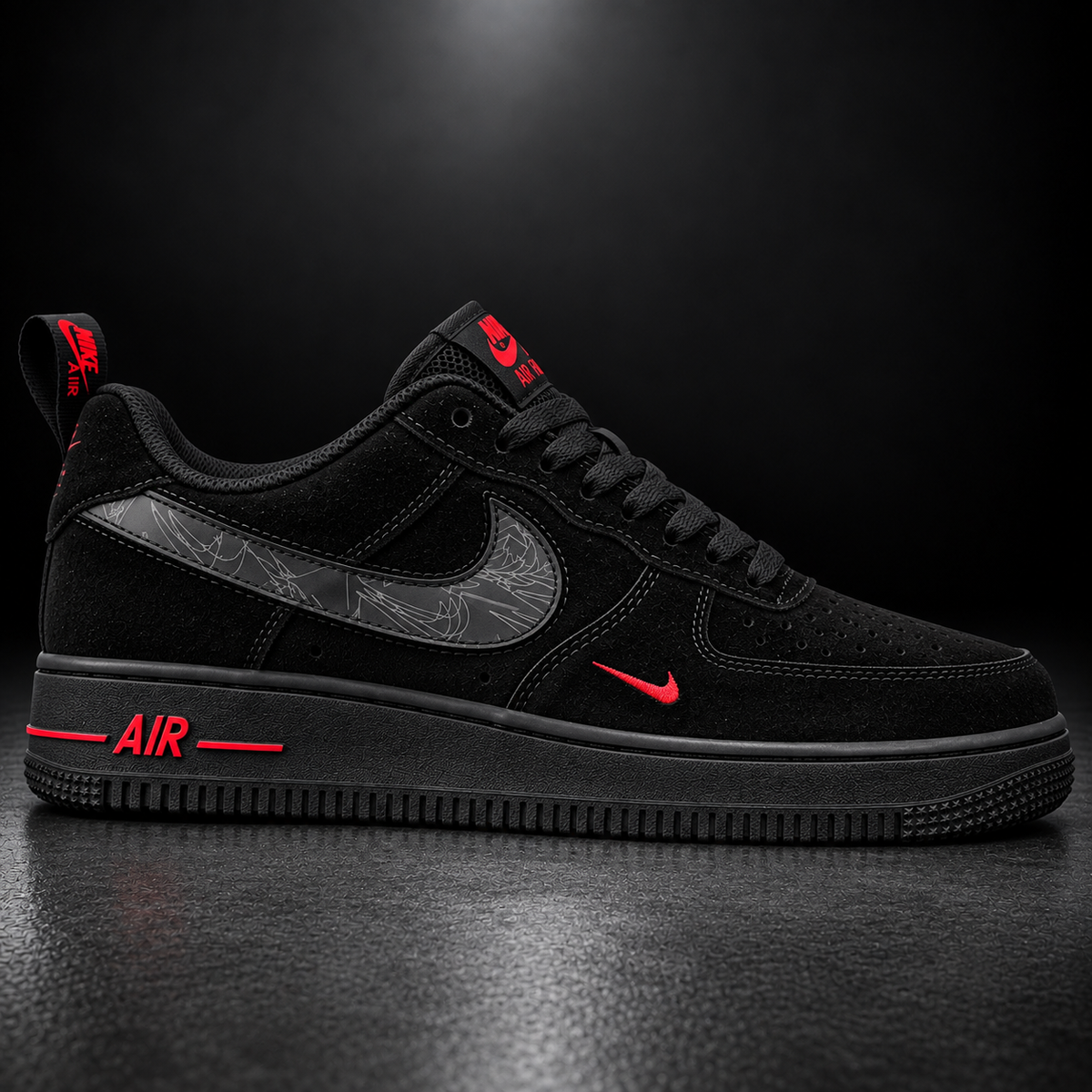 Air Force 1 Black & Red
