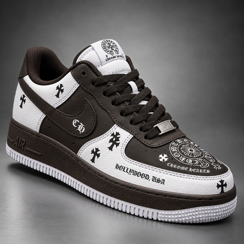 Air Force 1 Black & White Cross