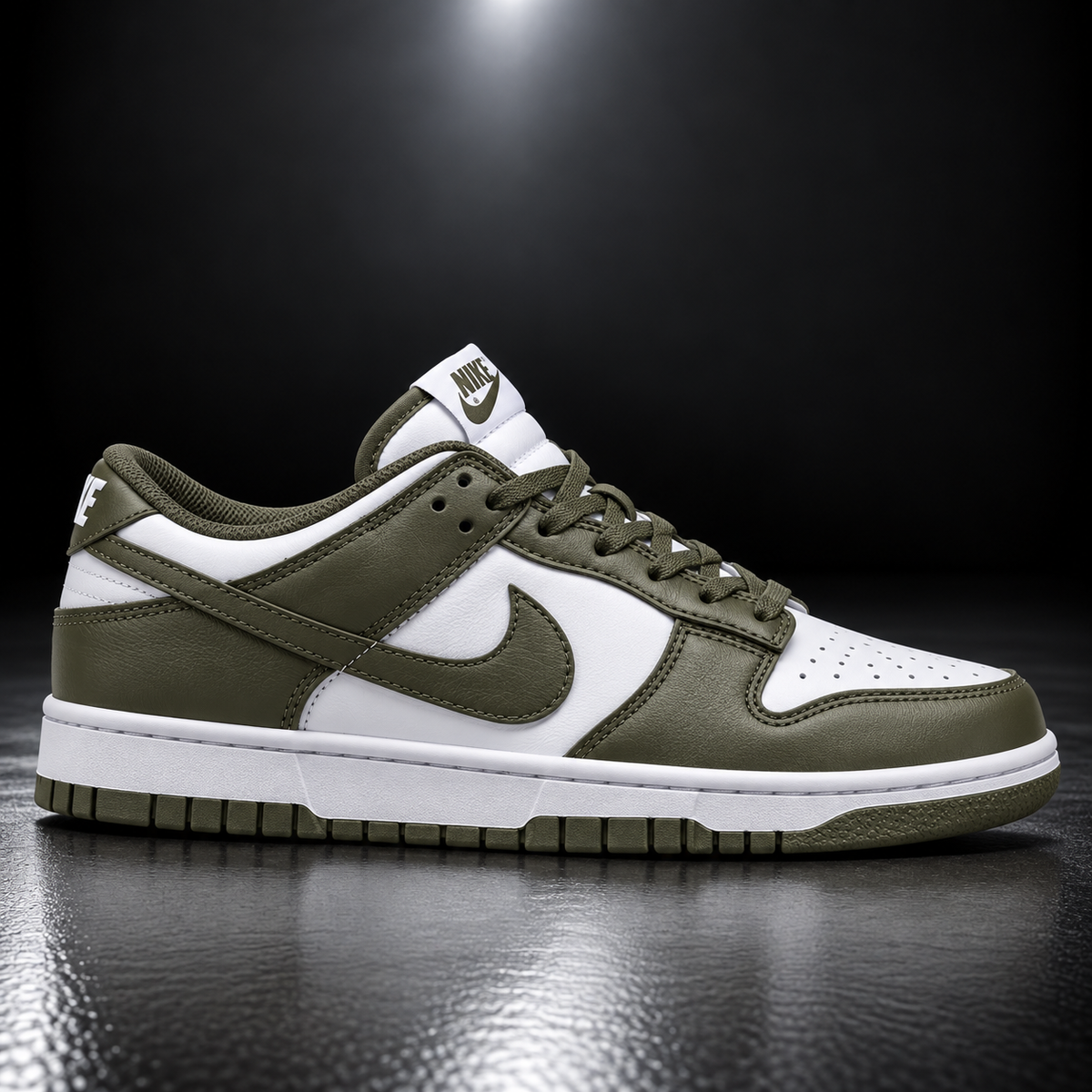 Dunk Low Olive & White