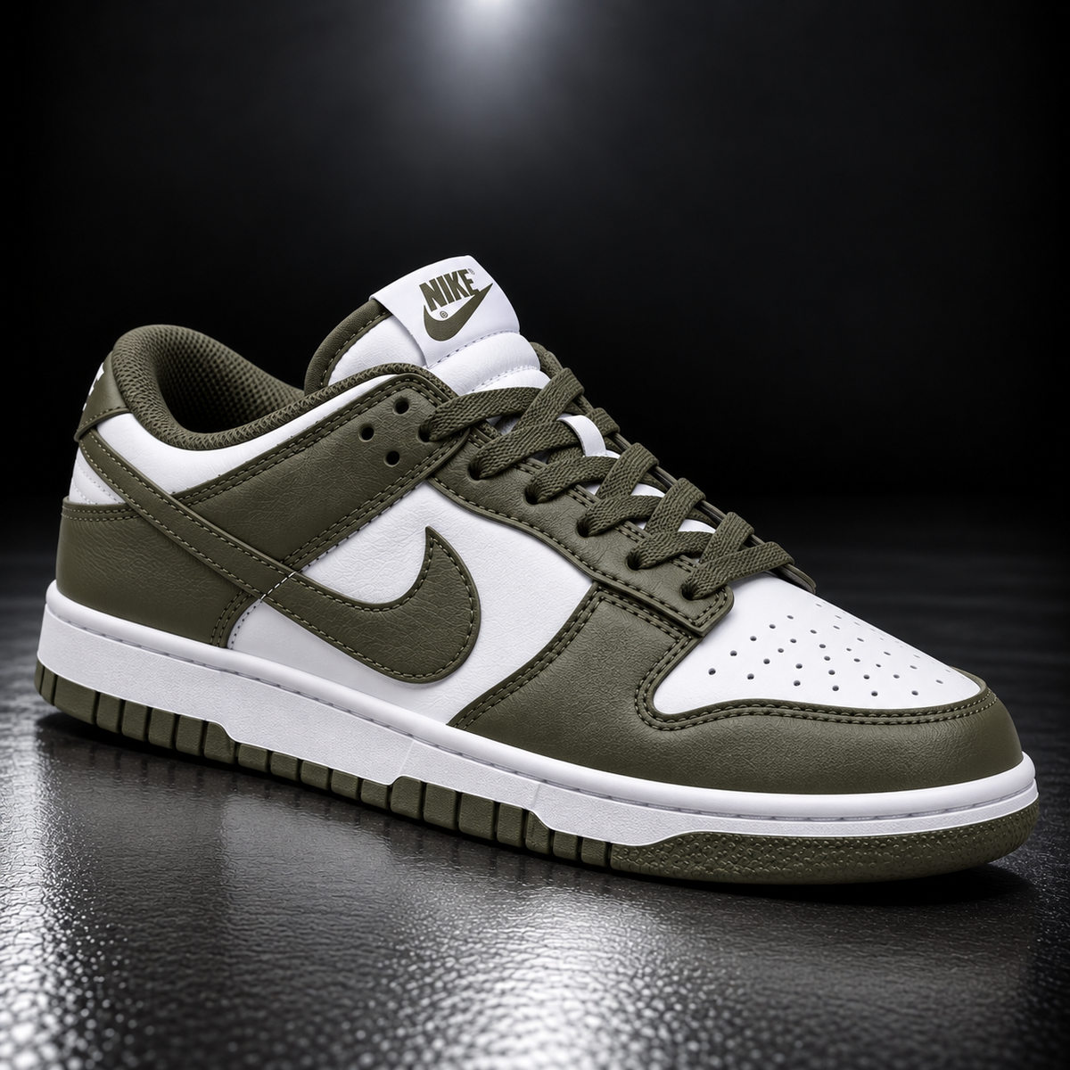 Dunk Low Olive & White