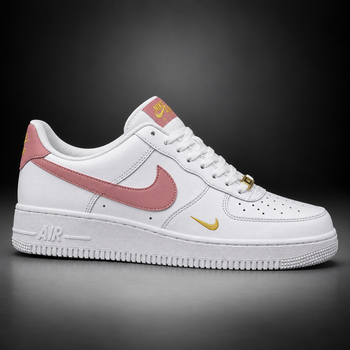 Air Force 1 White Pink Gold
