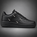 Air Force 1 Black Silver Swoosh