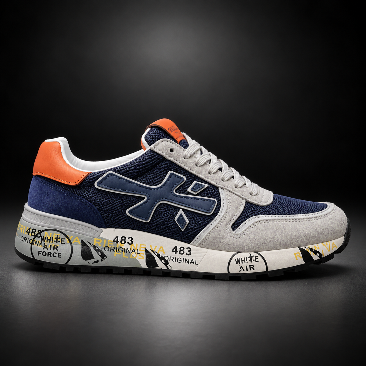 Premiata Navy & Orange