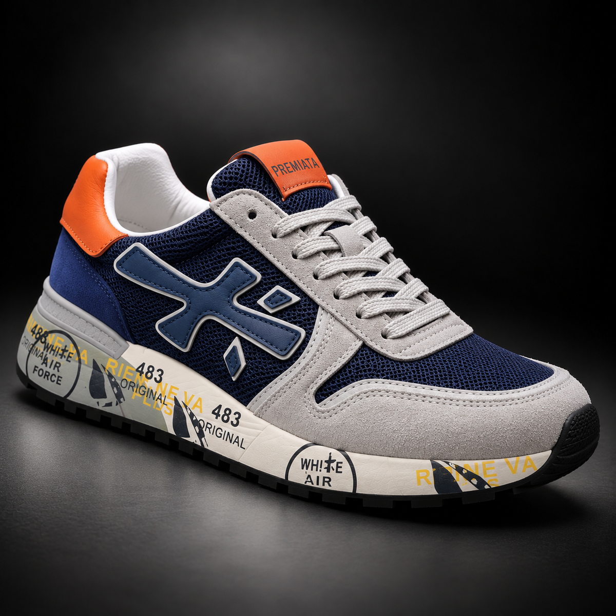 Premiata Navy & Orange