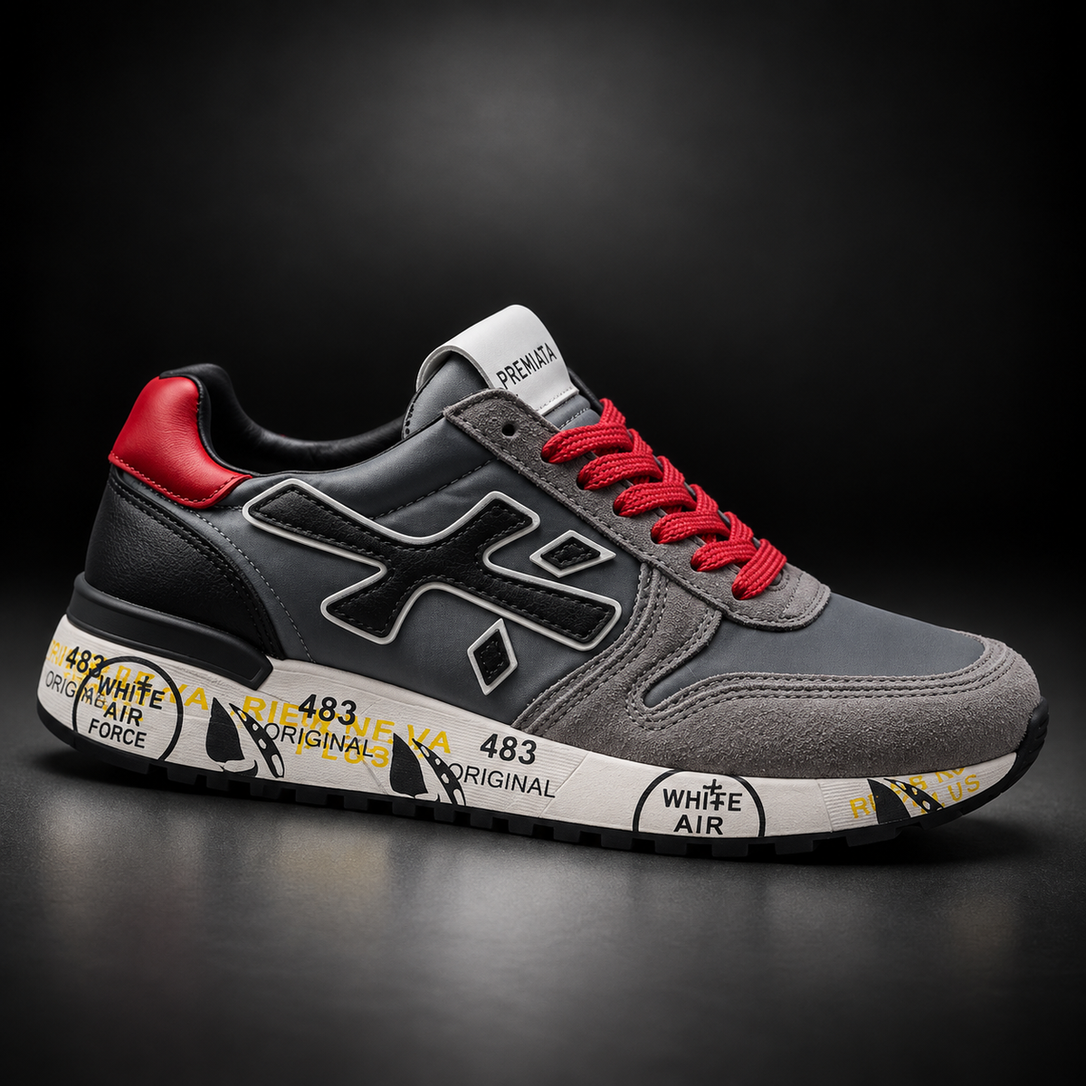 Premiata Grey & Red