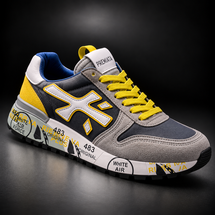 Premiata Grey & Yellow