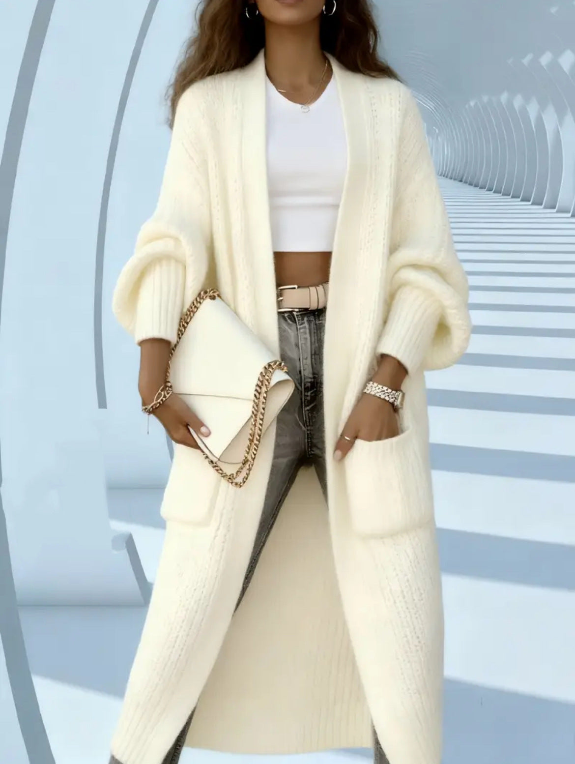 Abbraccio Cozy: Cardigan Over-Knit 2026