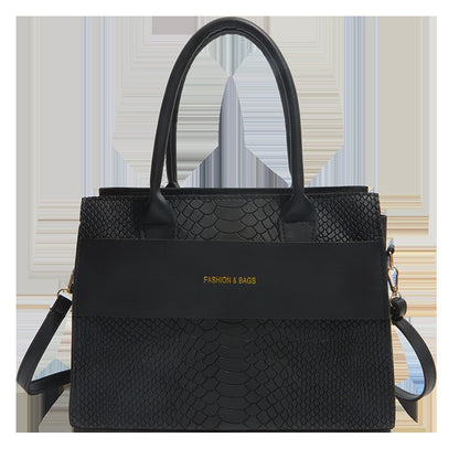 Borsa Crossbody "Crocodile Pattern" Horizontal Square con Chiusura Safe-Zip