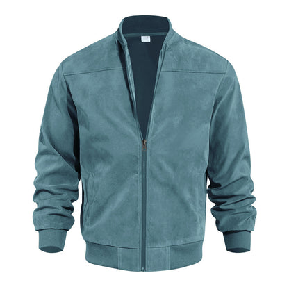 Suede Tech Bomber "Stand Collar" Hybrid 2026