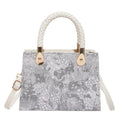Borsa "Street Trend" Horizontal Square con Dettagli Splicing e Chiusura Safe-Zip