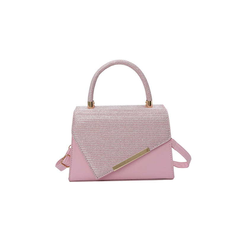 Borsa "Street Fashion" Horizontal Square Metal & Matt con Chiusura a Patta