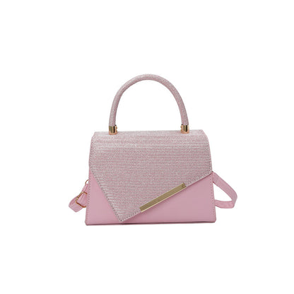 Borsa "Street Fashion" Horizontal Square Metal & Matt con Chiusura a Patta