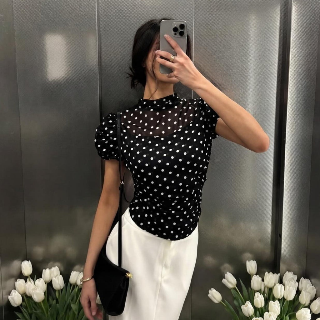 Blusa a pois