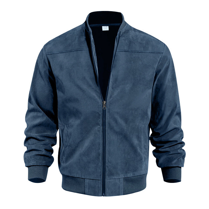 Suede Tech Bomber "Stand Collar" Hybrid 2026