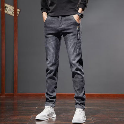 Jeans Slim Fit con Finitura Micro-Bounce e Dettagli Printed