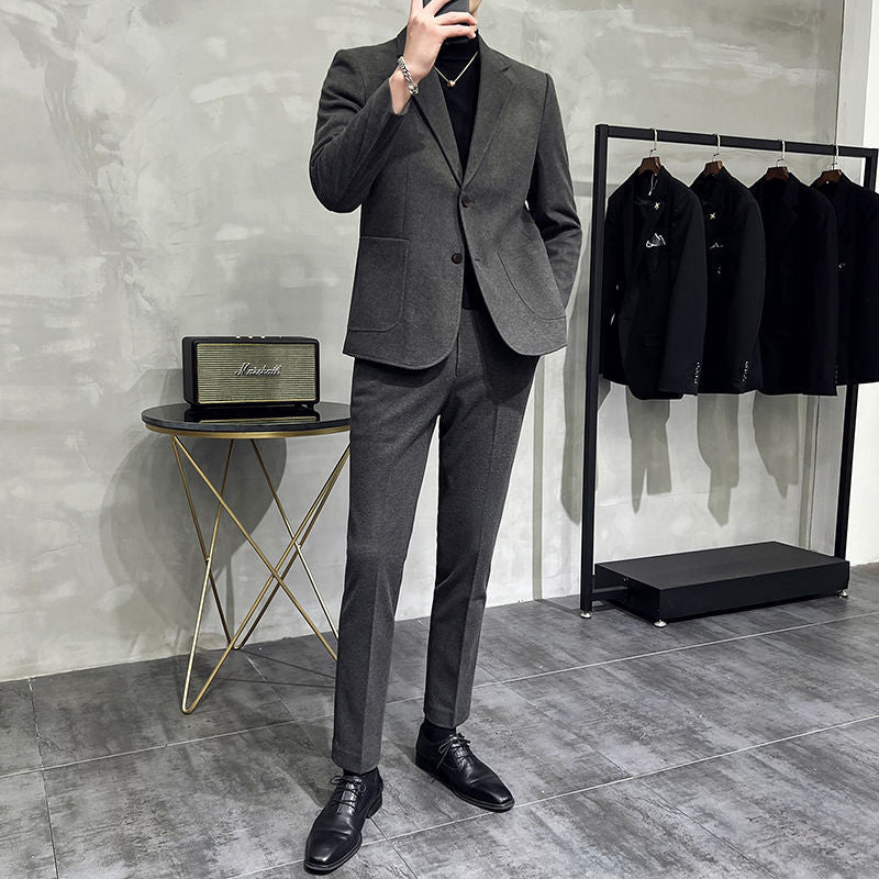Completo Due Pezzi in Misto Viscosa con Struttura "British Style"