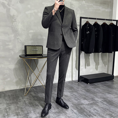 Completo Due Pezzi in Misto Viscosa con Struttura "British Style"
