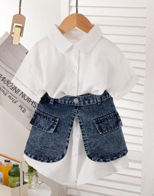 Gonna Petticoat in Fibra Acetata Soft-Denim con Silhouette Sweet & Cool