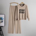 Completo Casual Pantalone Beaded Contrast Suit