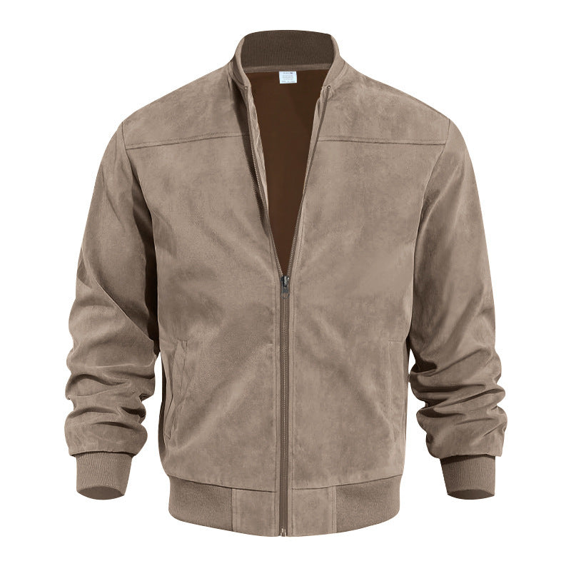 Suede Tech Bomber "Stand Collar" Hybrid 2026