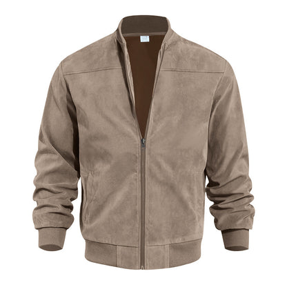Suede Tech Bomber "Stand Collar" Hybrid 2026