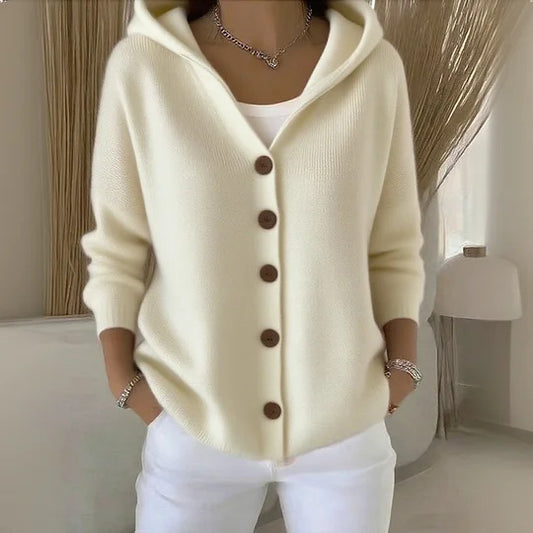 Hooded Button Cardigan: Casual Fashion Coat 2026