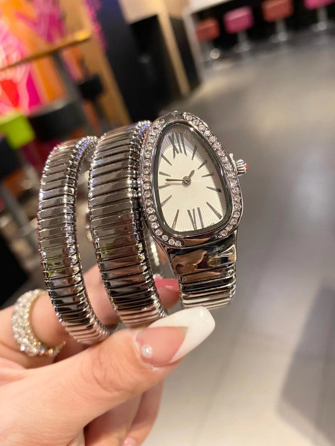 Orologio Gioiello Wrap Snake Rhombus