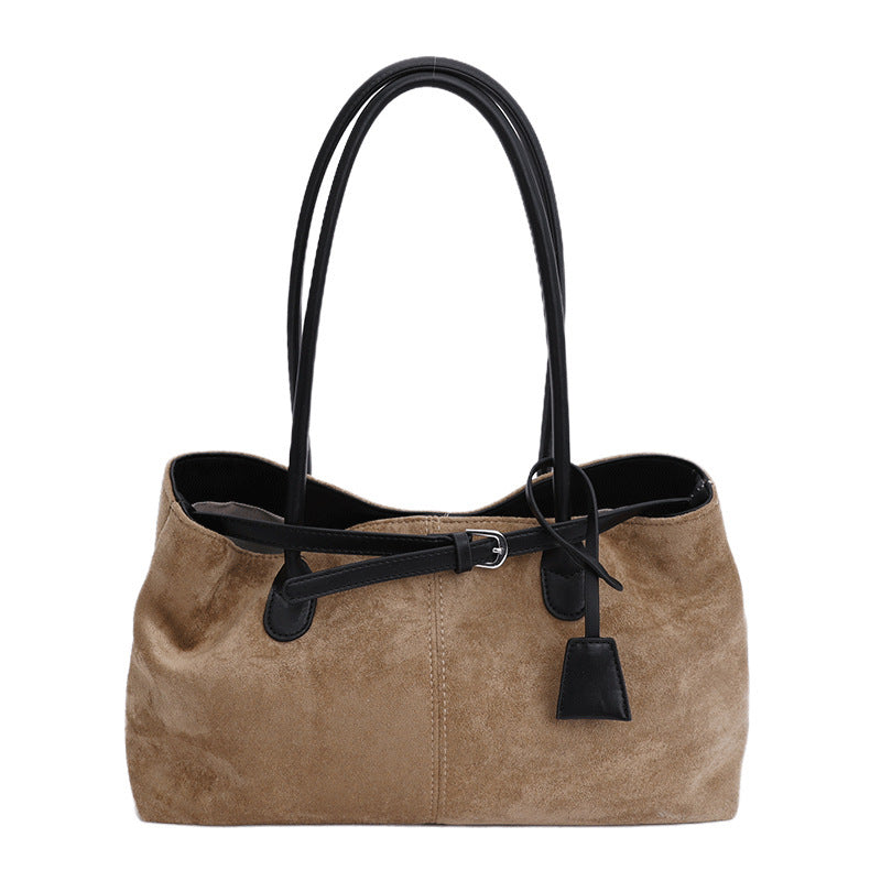 Tote Bag "Business Commuting" Large Square con Doppia Tracolla e Contrast Color