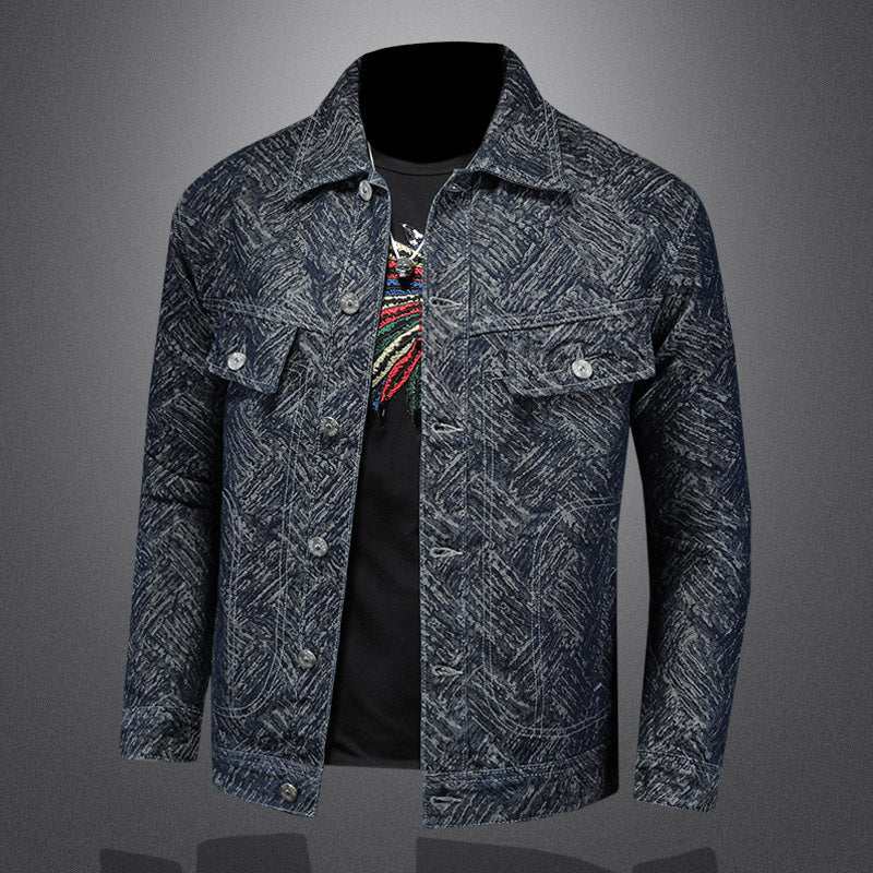 Jacket "Urban Scholar" Slim Fit con Colletto a Rever e Finitura Antivento