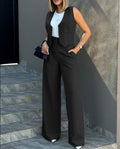 Completo Top & Pants British Elegant Commute