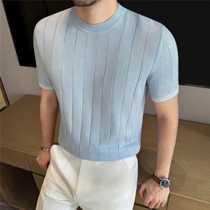 T-Shirt "Urban Essential" Slim Fit in Cotone Traspirante con Finitura Premium