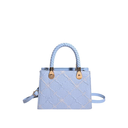 Borsa "Fresh & Sweet" Horizontal Square con Tasca 3D e Finiture Stitching